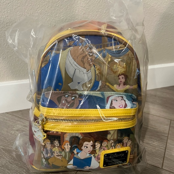 Loungefly Handbags - Beauty and the Beast Princess Scenes Mini Backpack